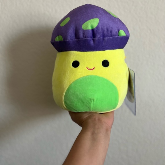 Squishmallows Toys New Black Light Enid The Mushroom Squishmallow